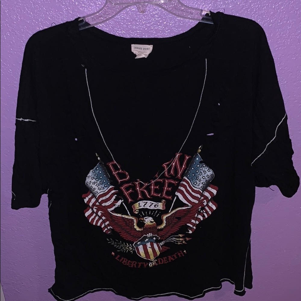 Born free v neck top
